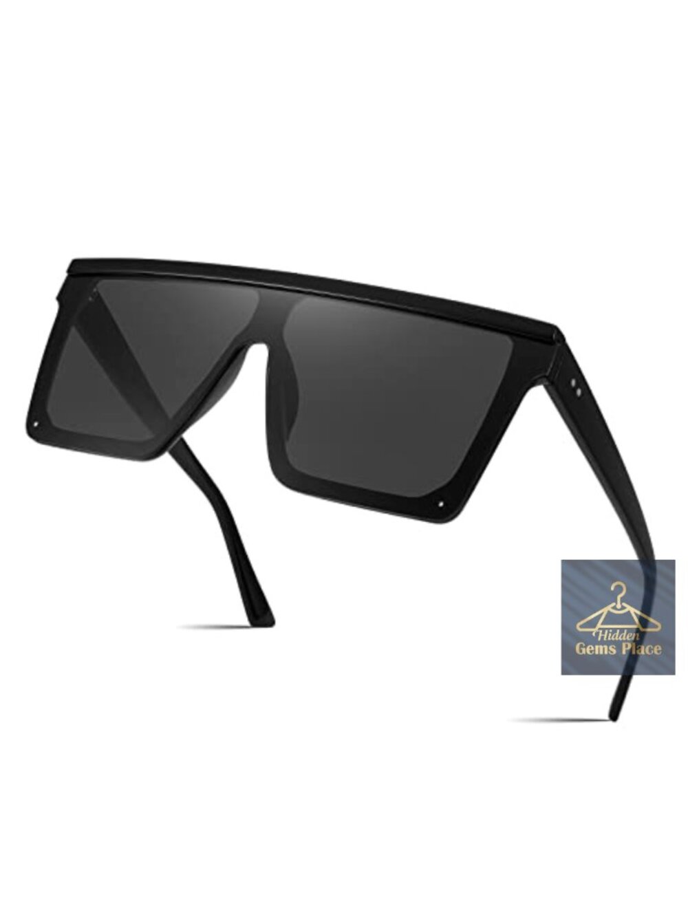 Oversized Square Sunglasses UV400 Shield Visor for Men and Women